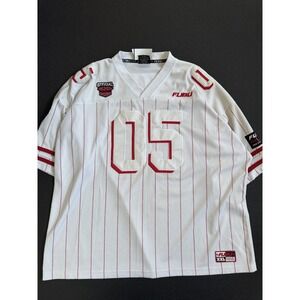 Vintage Fubu Jersey Mens 3XL White Sport 05 Hip Hop Street Wear Football